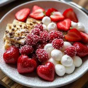 Colorful assortment of Valentine's Day snacks including chocolates and heart-shaped treats.
