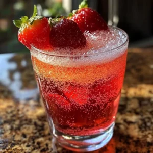 Assorted Valentine's Day sparkling drinks in elegant glasses