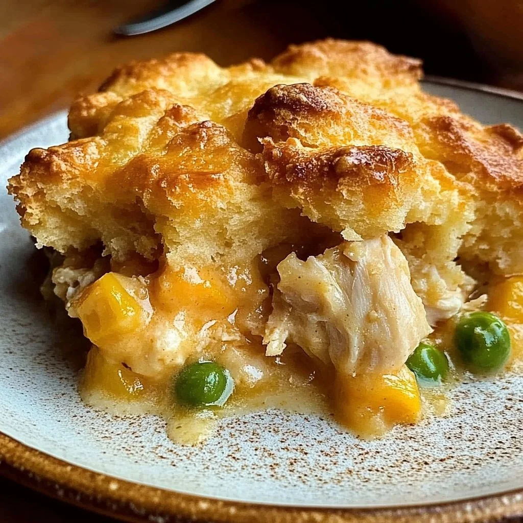 Yummy Chicken and Biscuit Cobbler