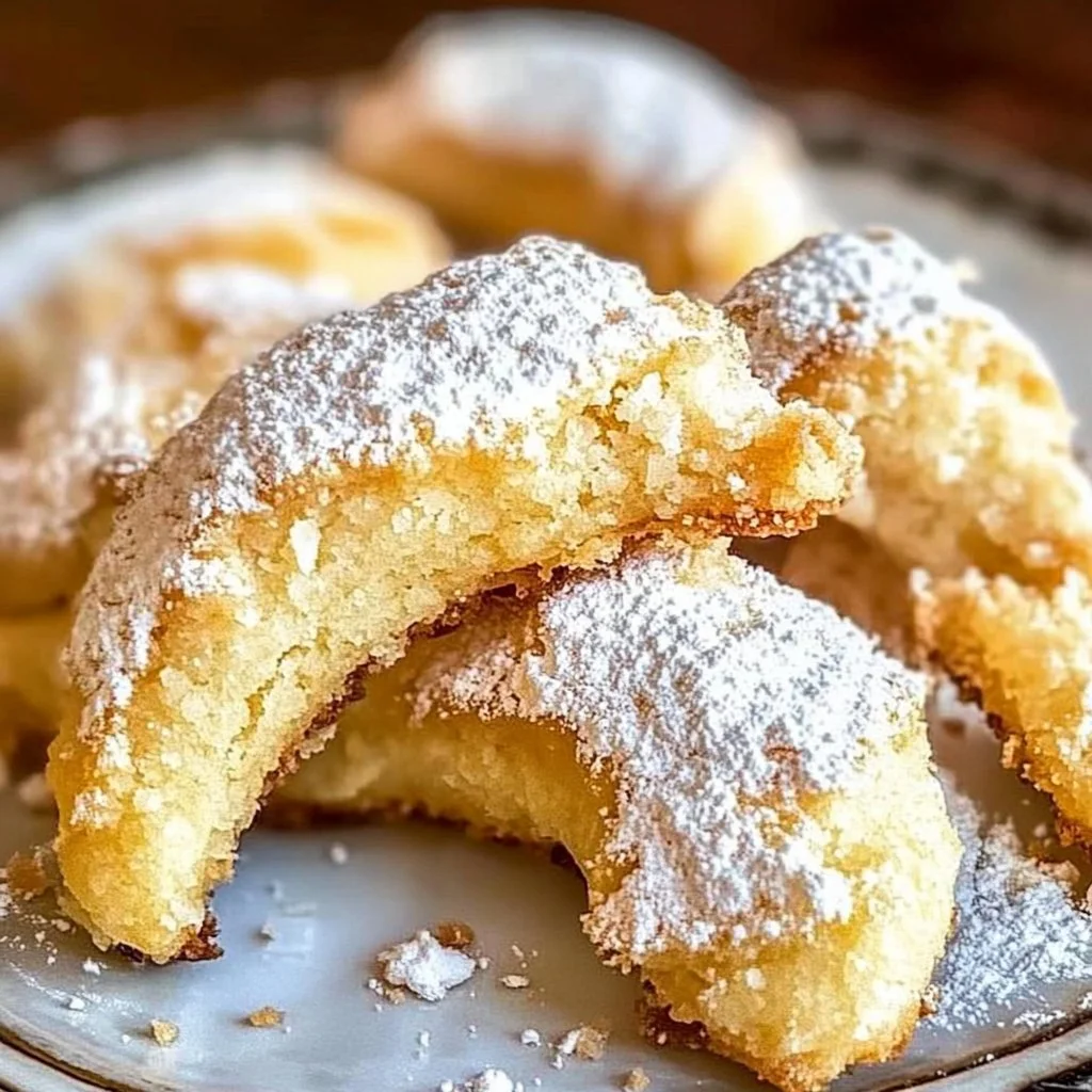 Almond Crescent Cookies