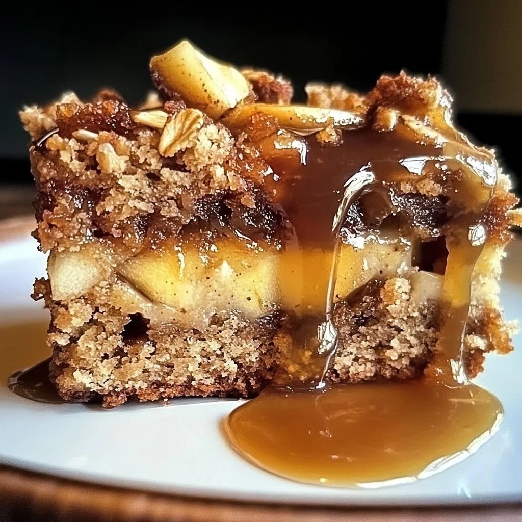 Delicious Apple Date Oat Sponge Cake topped with fresh fruit and oats.