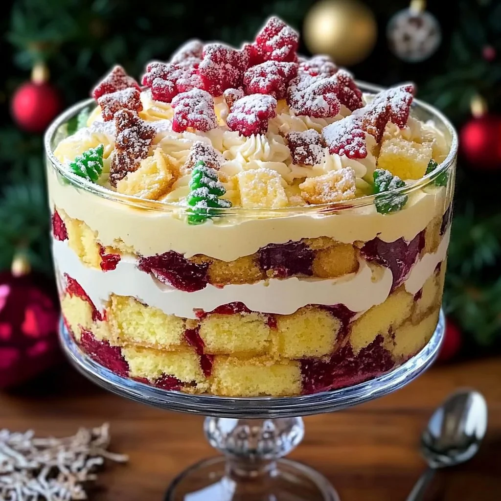 Christmas Tree Cake Trifle