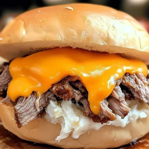 Delicious homemade Copycat Arby's Beef Cheddar sandwich