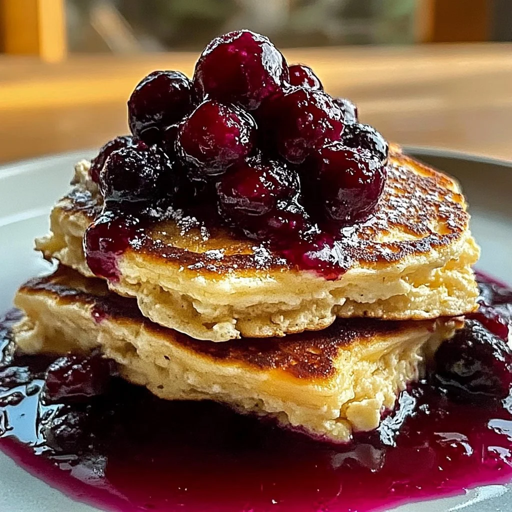 Cranberry Orange Ricotta Pancakes