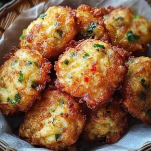 Crispy saltfish fritters served with dipping sauce