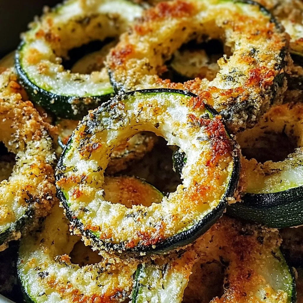 Easy Parmesan Zucchini Rings