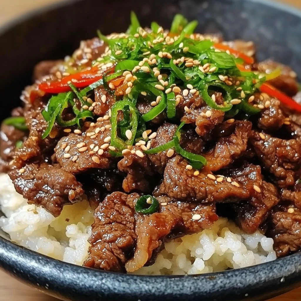 Delicious Korean beef bulgogi served on a plate with vegetables and rice