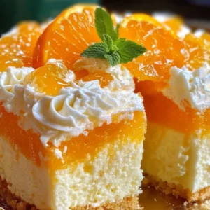 Delicious homemade Orange Creamsicle Cake with creamy orange frosting.