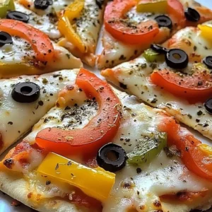 A variety of delicious pita pizzas topped with fresh ingredients.