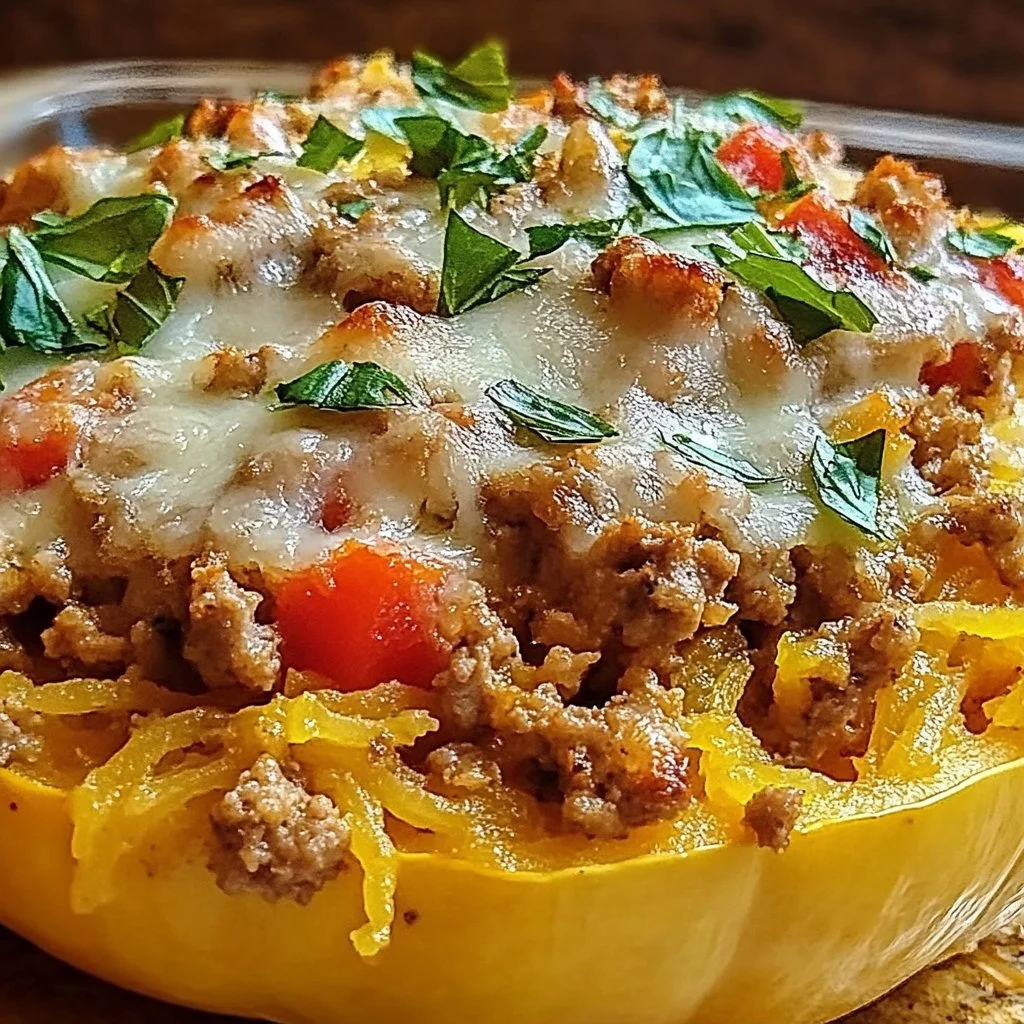 Spaghetti Squash Casserole With Ground Turkey