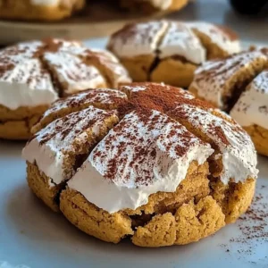 Delicious tiramisu crinkle cookies dusted with powdered sugar on a plate