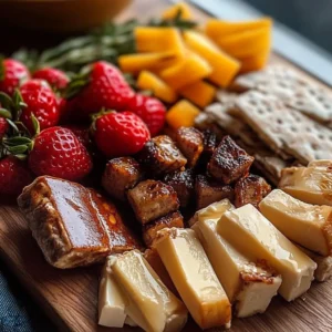 Couple enjoying a romantic indoor picnic for Valentine's Day with decorations and food.