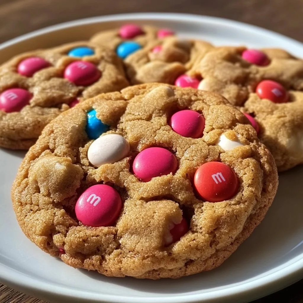 Valentine's Day M&M Cookies