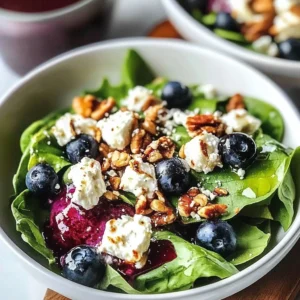 Delicious Easter Spring Salad featuring goat cheese and fresh vegetables