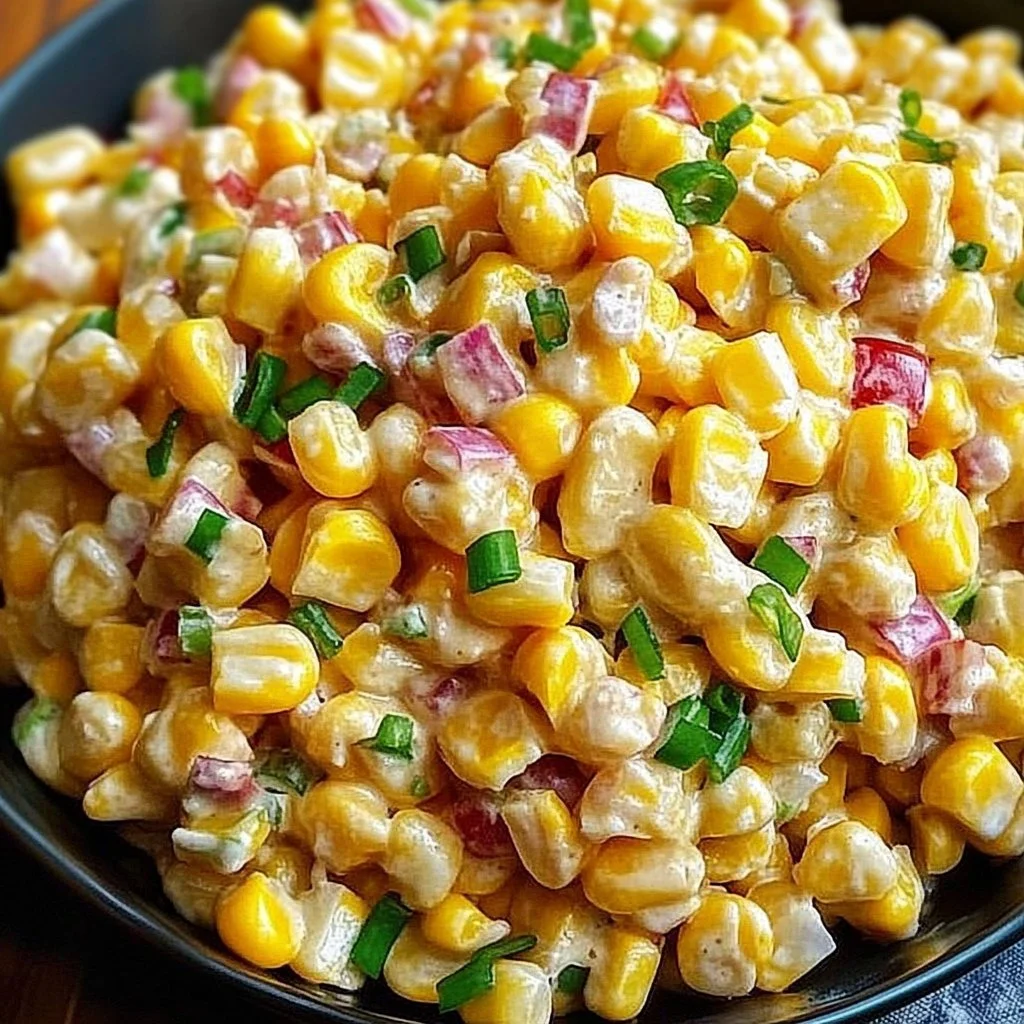 A colorful bowl of Crack Corn Salad with fresh ingredients and vibrant colors