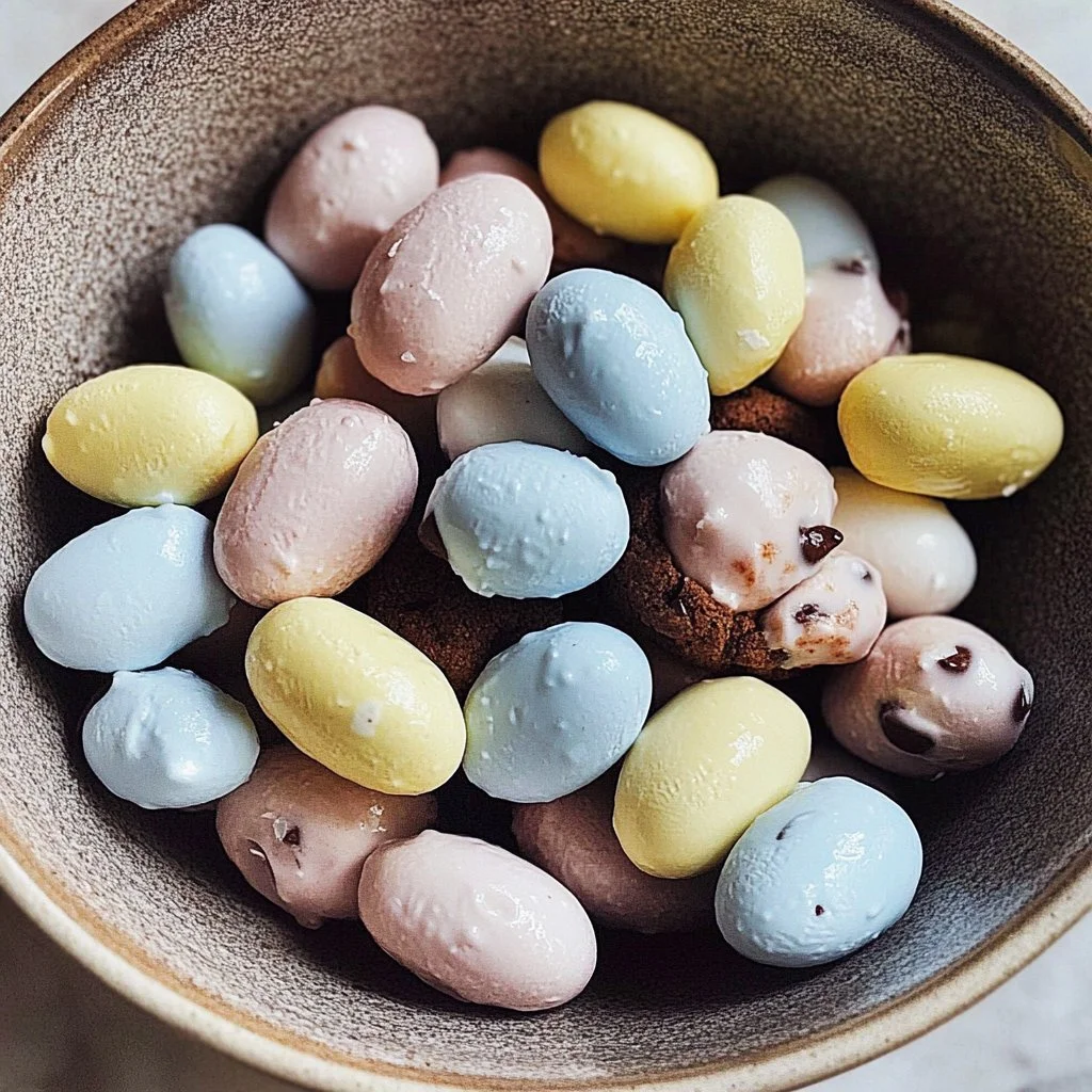 Double chocolate cookies topped with Cadbury eggs from Apt. 2B Baking Co.