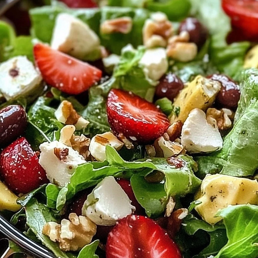 A colorful Easter Salad with fresh vegetables and festive decorations.