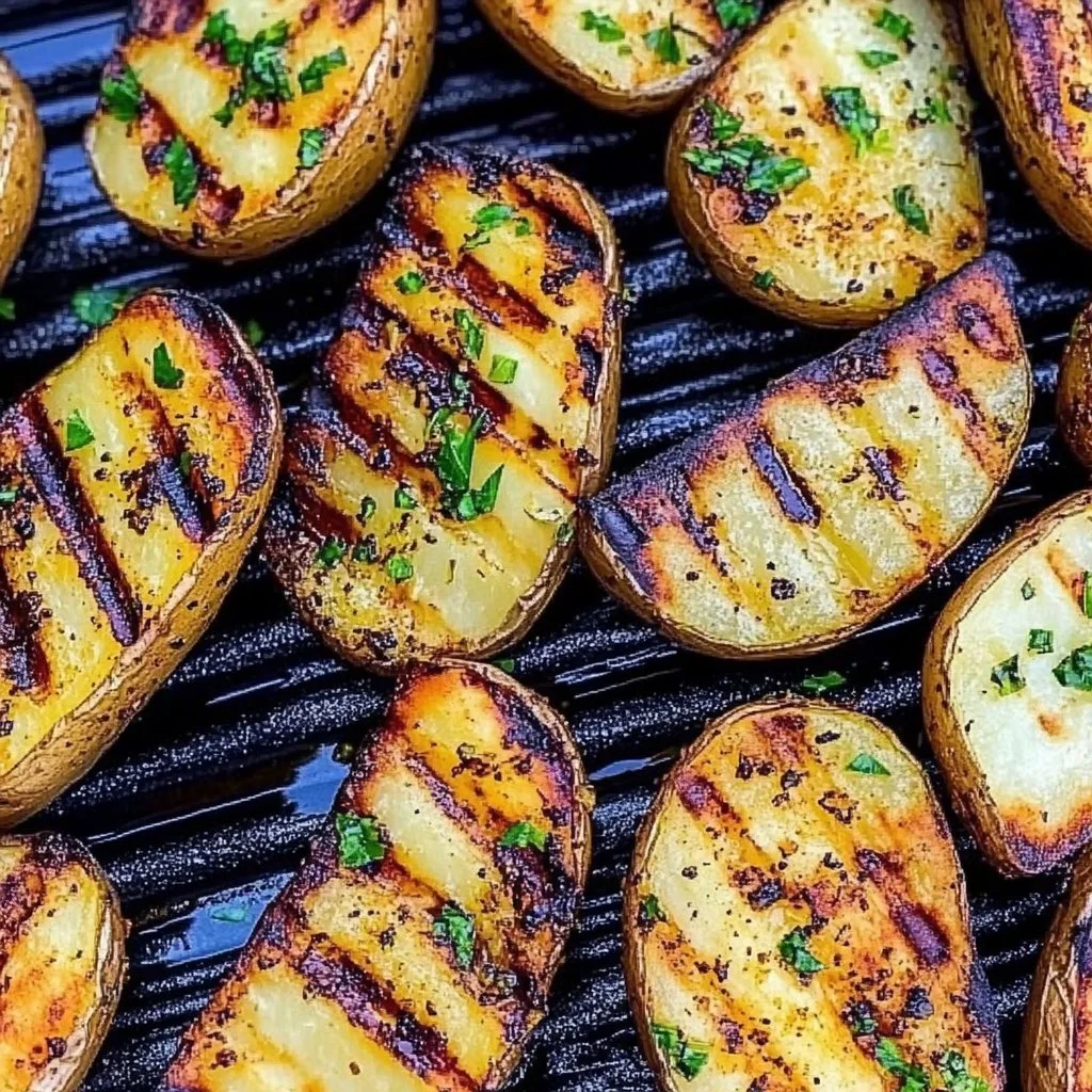 Delicious grilled potatoes recipe with seasoning for summer barbecues
