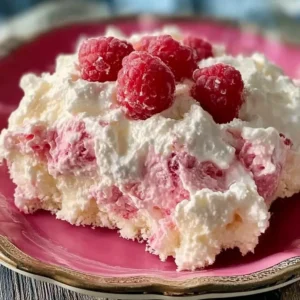 Irresistible Rhubarb Fluff dessert served in a bowl for spring celebrations