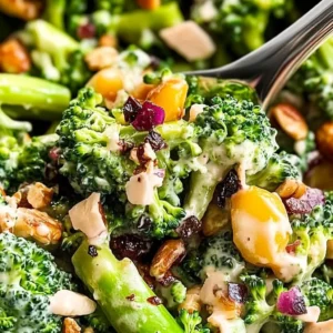 Ultimate Broccoli Salad with fresh ingredients and vibrant colors