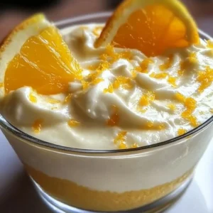 Citrus Cream Dessert Delight featuring a creamy citrus layer and fresh fruit toppings.