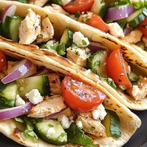 Easy sheet pan chicken pitas recipe, featuring roasted chicken and fresh veggies.
