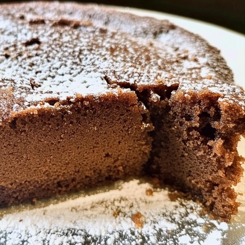 Slice of Farmhouse Ginger Spice Cake topped with icing and spices